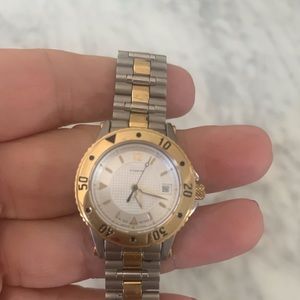 Coach two toned stainless steel watch